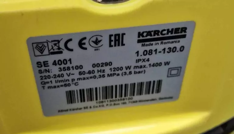 ODKURZACZ PIORĄCY KARCHER SE 4001