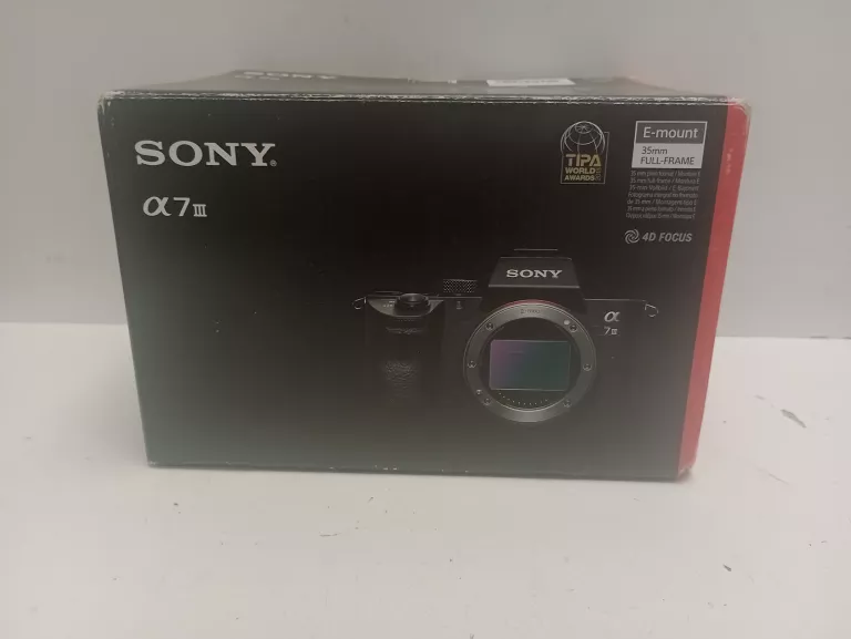 APARAT FOTOGRAFICZNY SONY ALPHA A7 III GW. DO 11.2025 BEZLUSTERKOWIEC