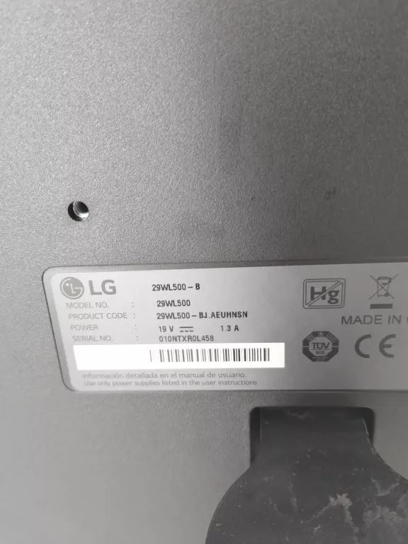 MONITOR LG 29WL500