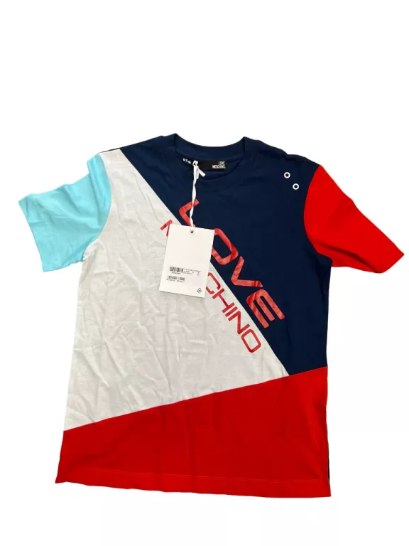 MĘSKI T-SHIRT LOVE MOSCHINO / ROZMIAR 34 / Z METKĄ