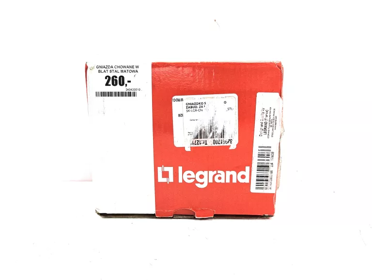 GNIAZDA CHOWANE W BLAT STAL MATOWA LEGRAND