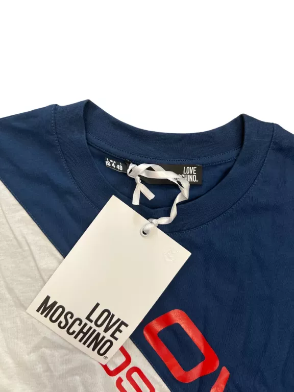 MĘSKI T-SHIRT LOVE MOSCHINO / ROZMIAR 34 / Z METKĄ