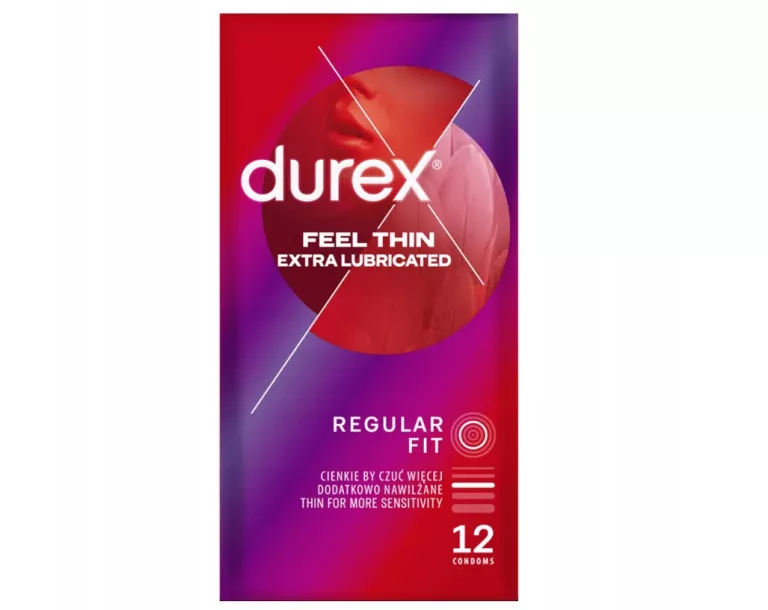 PREZERWATYWY DUREX FEEL THIN CIENKIE EXTRA LUBRICATED 12 SZT.