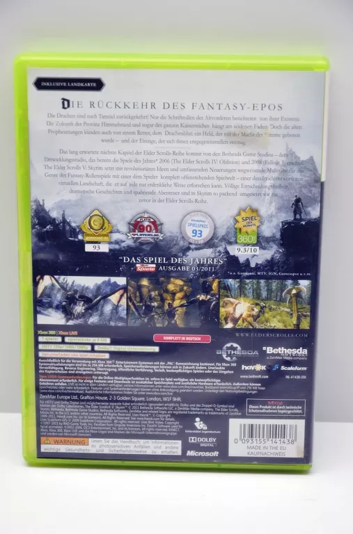GRA NA XBOX 360 ELDER SCROLLS V SKYRIM