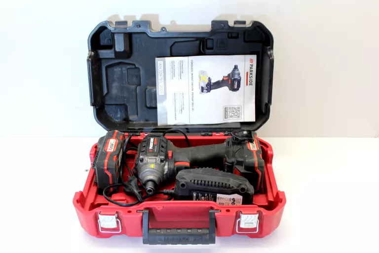PARKSIDE PERFORMANCE AKUMULATOROWY KLUCZ UDAROWY PDSSAP 20-LI A1 ZESTAW
