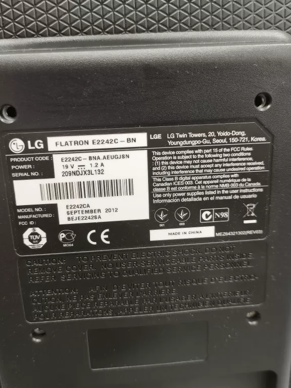 MONITOR LG FLATRON E2242C WARTO OKAZJA