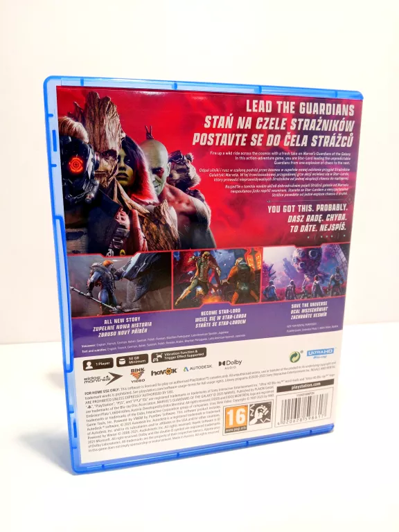 GRA NA PS5 GUARDIANS OF THE GALAXY MARVEL