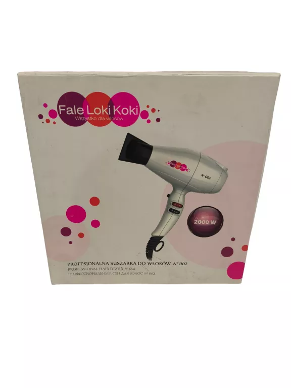 SUSZARKA DO WŁOSÓW FALE LOKI KOKI N002 PUDEŁKO