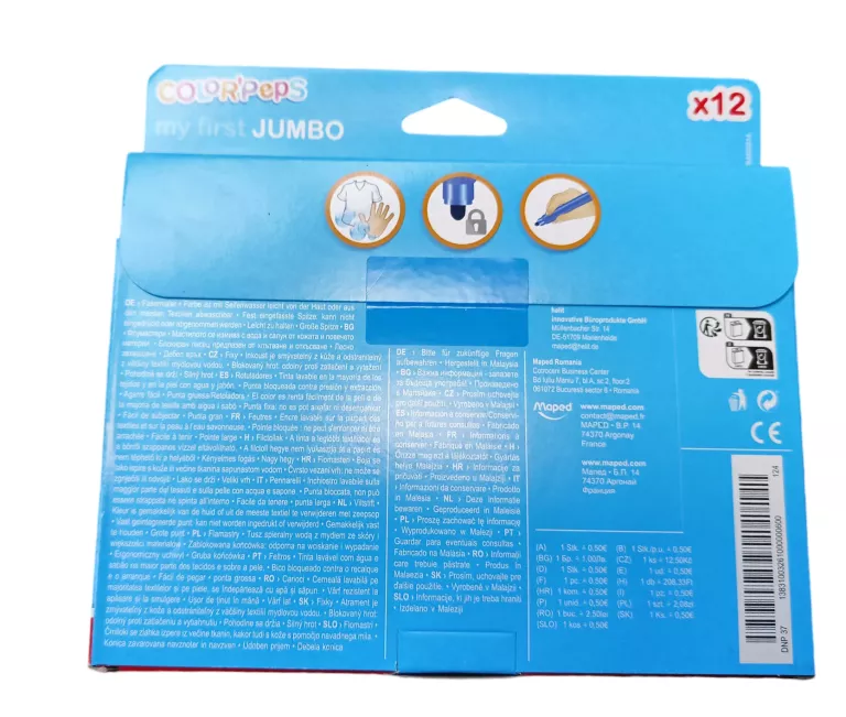 FLAMASTRY MAPED COLORPEPS LONG LIFE 12SZT.