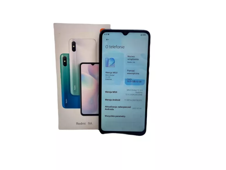 TELEFON XIAOMI REDMI 9A 2GB/32GB 6,53'' GRANITE GRAY + PUDEŁKO