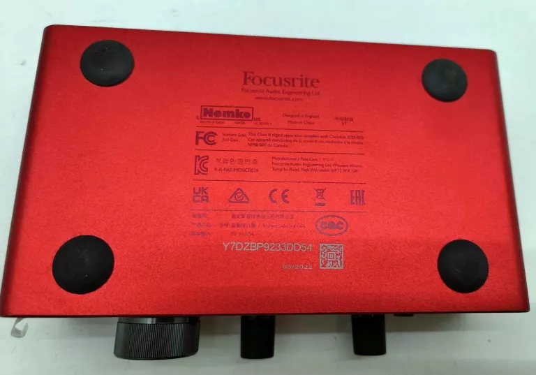 INTERFEJS FOCUSRITE SCARLETT SOLO 3-GEN KOMPLET