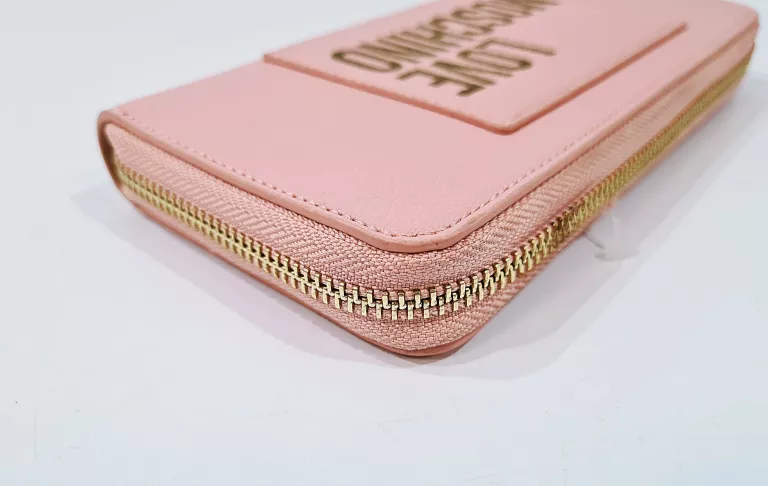 PORTFEL LOVE MOSCHINO DUŻY NA SUWAK RÓŻOWY ŁOSOSIOWY