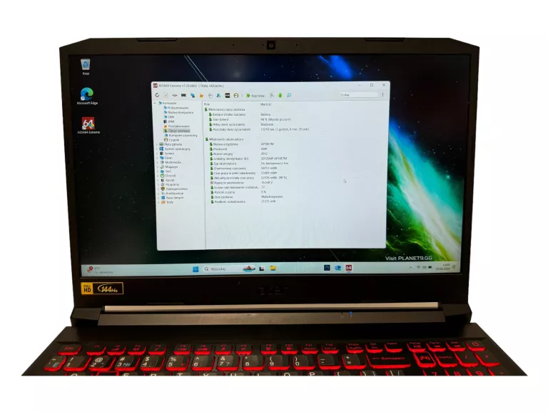 LAPTOP ACER NITRO 5 AN515-57-577G I5 11400H RTX 3050 TI 16/512GB SSD