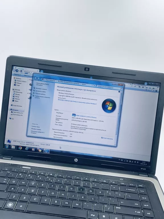 LAPTOP HP 635 /WIN7/DYSK 320 GB/2GB RAM