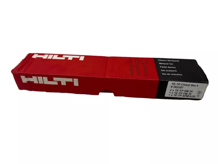 ZESTAW DŁUT HILTI TE - TP CHISEL SET 4/ 4SZT + PUDEŁKO
