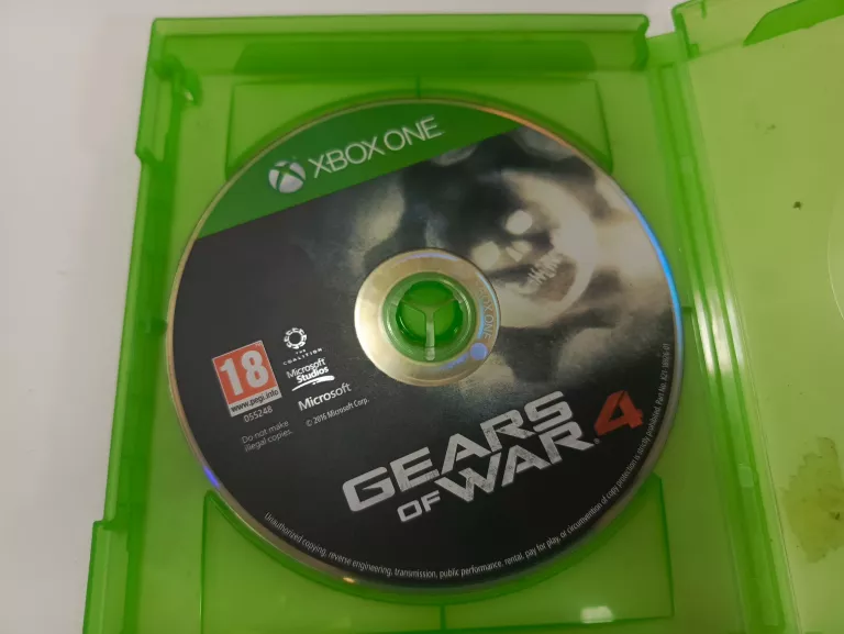GRA NA KONSOLĘ MICROSOFT XBOX ONE GEARS 4 BRAK OKŁADKI PUDEŁKO ZASTĘPCZE