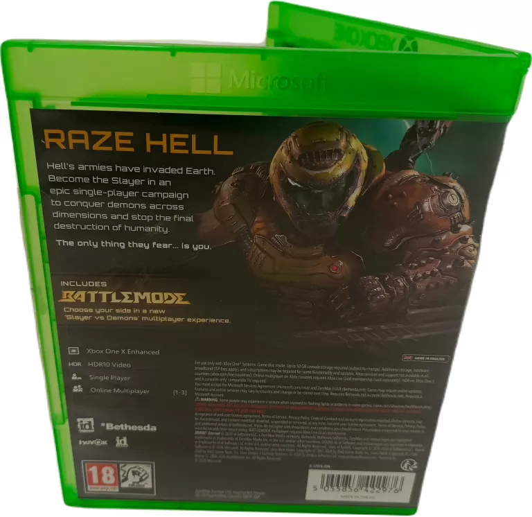 GRA NA KONSOLĘ MICROSOFT XBOX ONE DOOM ETERNAL