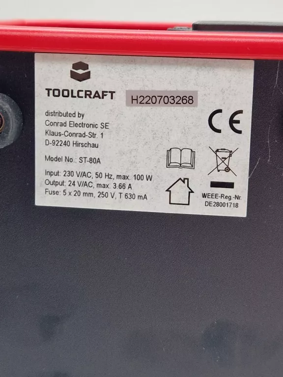 STACJA LUTOWNICZA TOOLCRAFT ST-80A 80W