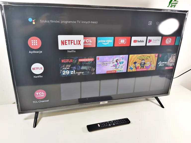 TELEWIZOR TCL 40'' SMART TV 40ES561 + PILOT