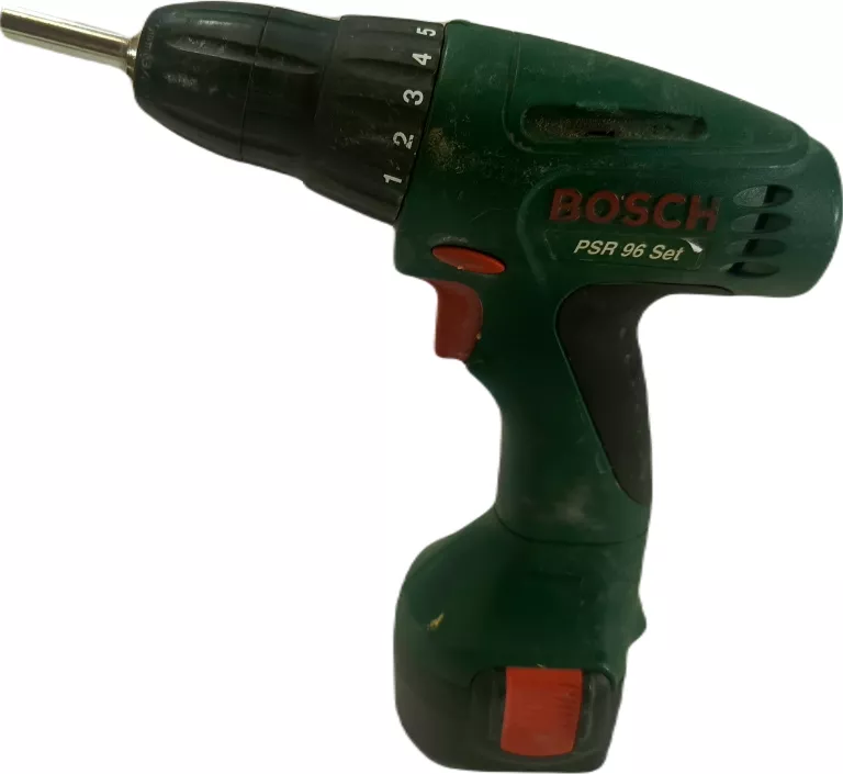 WKRĘTARKA BOSCH PSR 96 SET PLUS ŁADOWARKA AKUMULATOROWA 1,2 AH 9,6 V