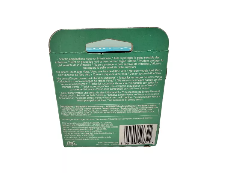 WKŁADY NOŻYKI WYMIENNE GILLETTE VENUS ŻYLETKI DELUXE SMOOTH SENSITIVE 8SZT