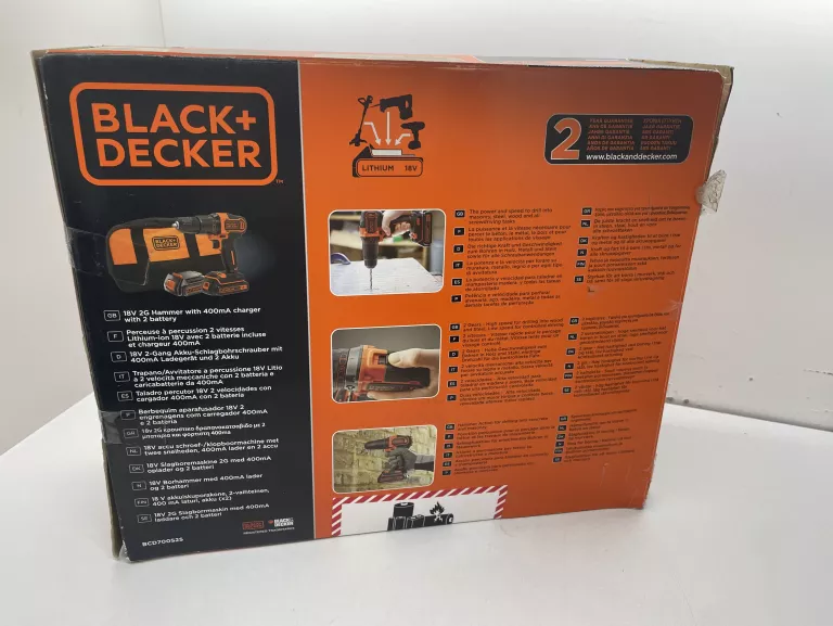 WKRETARKA AKU BLACK+DECKER BCD700S2S - 2XAKU