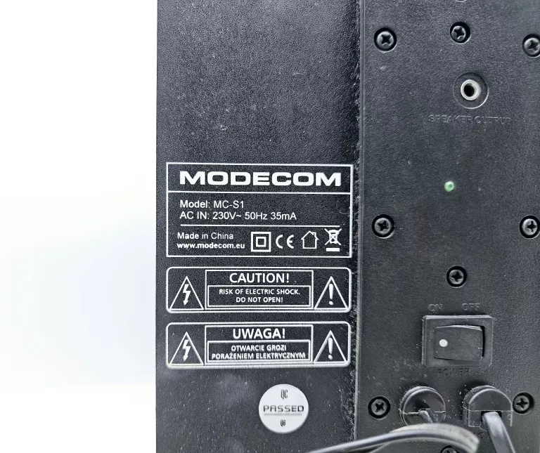 GŁOŚNIKI KOMPUTEROWE MODECOM MC-S1