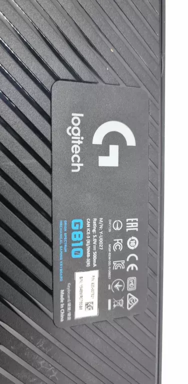 KLAWIATURA DO GIER MECHANICZNA RGB LOGITECH G810 USB