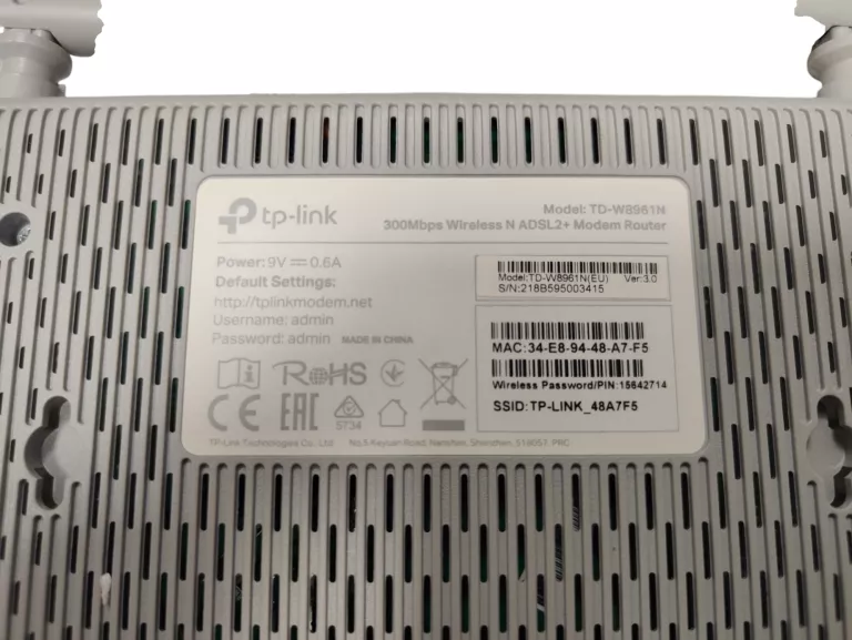 ROUTER TP-LINK TD-W8961ND