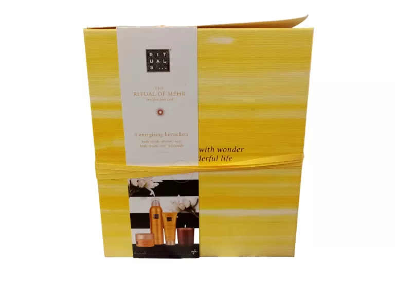 DUŻY ZESTAW PREZENTOWY RITUALS MEHR PIANKA 200ML, BALSAM, PEELING + ŚWIECA