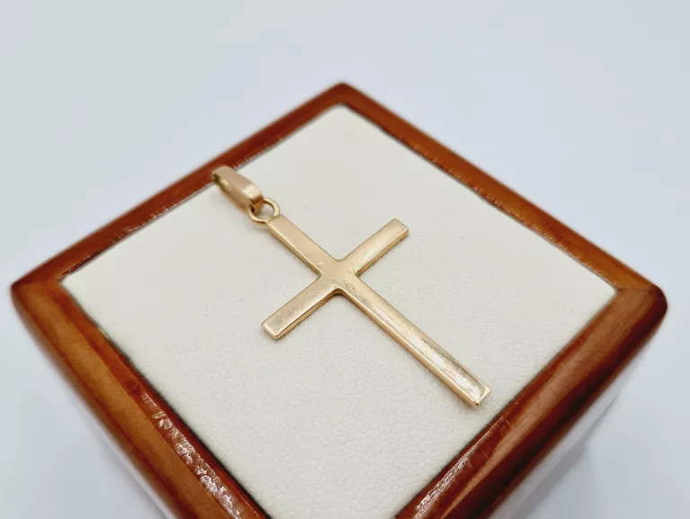 ZŁOTA ZAWIESZKA KRZYŻ KRZYŻYK 2,42 G PR.585 14K