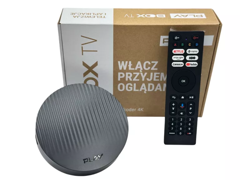 ODTWARZACZ MULTIMEDIALNY PLAY NOW TV BOX 4K HDR SMART TV