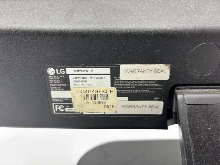 MONITOR KOMPUTEROWY 24CAL LG 24MP48HQ-P + ZAS