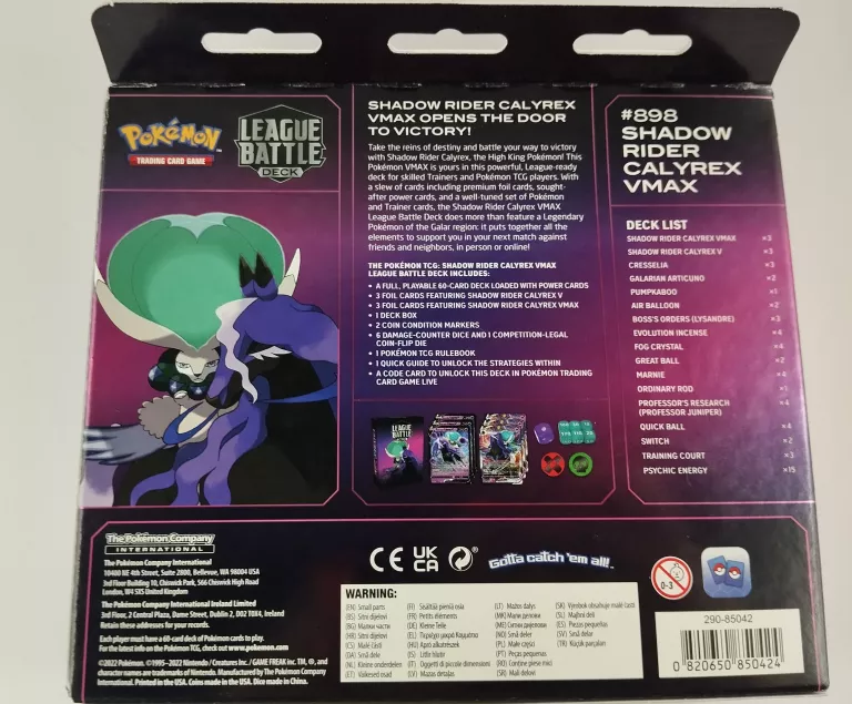 ZESTAW POKEMON TCG: LEAGUE BATTLE DECK SHADOW RIDER CALYREX VMAX