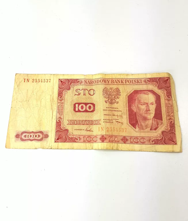 BANKNOT 100 ZŁ 1948