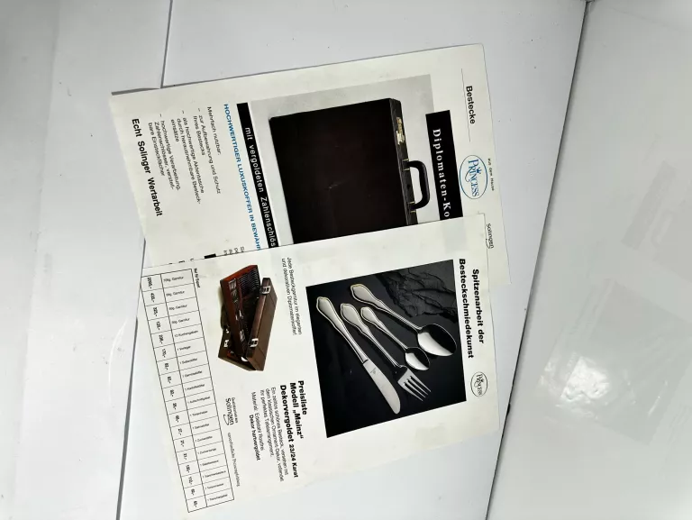 KOMPLET SZTUĆCÓW EDELSTAHL ROSTFREI W AKTÓWCE