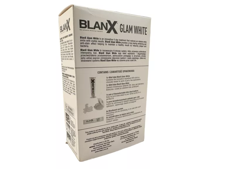 BLANX GLAM WHITE 40 ML - ZESTAW DO WYBIELANIA ZĘBÓW