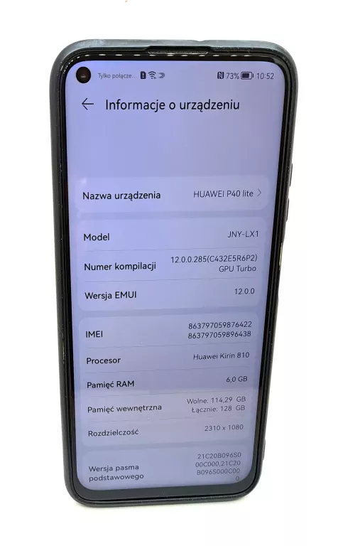 TELEFON HUAWEI P40 LITE 128 GB + ŁADOWARKA
