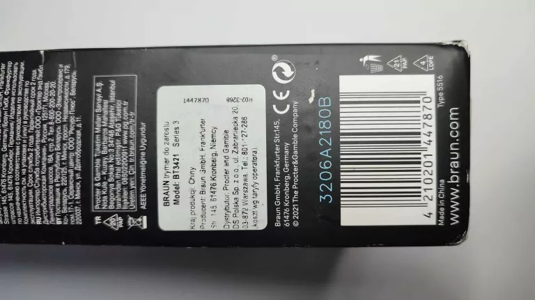 MASZYNKA BRAUN BEARDTRIMME BT 3410 20 USTAWIEN STRZYZENIA