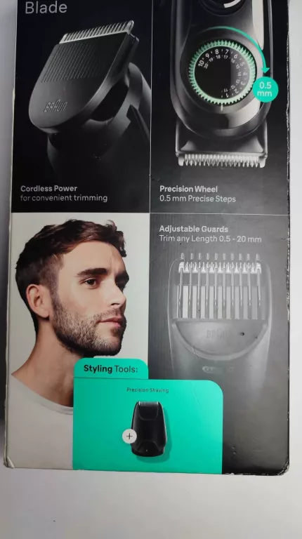 MASZYNKA BRAUN BEARDTRIMME BT 3410 20 USTAWIEN STRZYZENIA