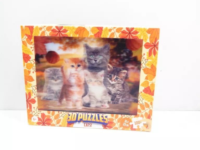 PUZZLE 3D KOTY 100EL.