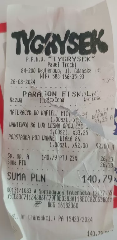 WANIENKA PODSTAWA I MATERACYK DO KĄPIELI TEGA BABY JAK NOWE