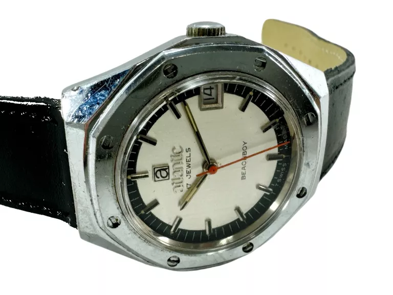 ZEGAREK MĘSKI ATLANTIC BEACHBOY VINTAGE MECHANICZNY SUPER STAN!