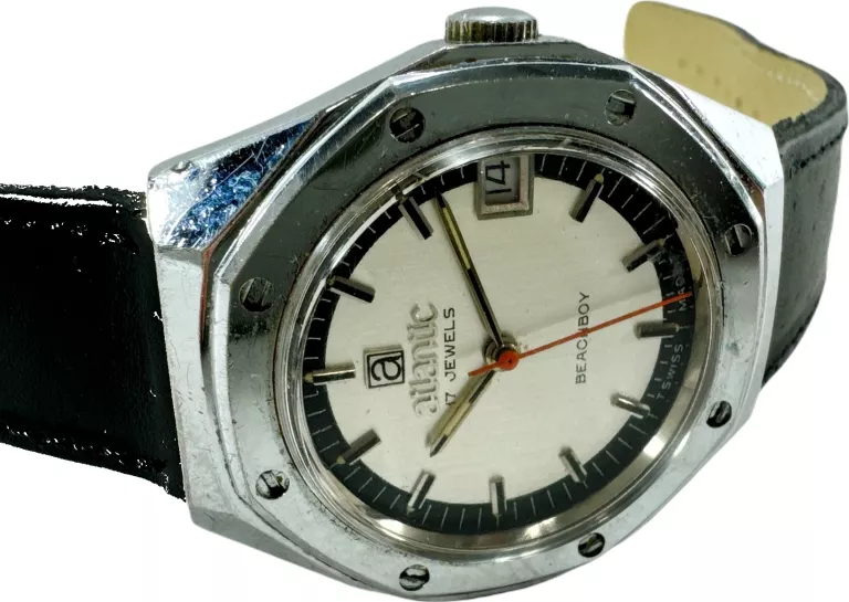 ZEGAREK MĘSKI ATLANTIC BEACHBOY VINTAGE MECHANICZNY SUPER STAN!