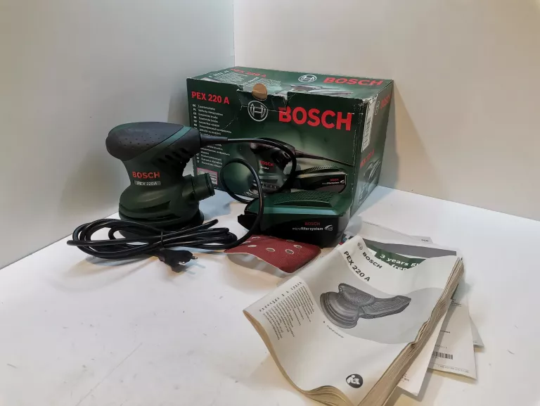 SZLIFIERKA MIMOSRODOWA BOSCH PEX 220 A PUDELKO JAK NOWY!!!!