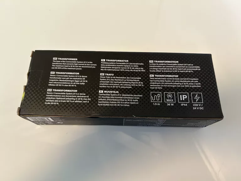 TRANSFORMATOR CONNECTABLE SYSTEM 24 V IP44 PUDEŁKO
