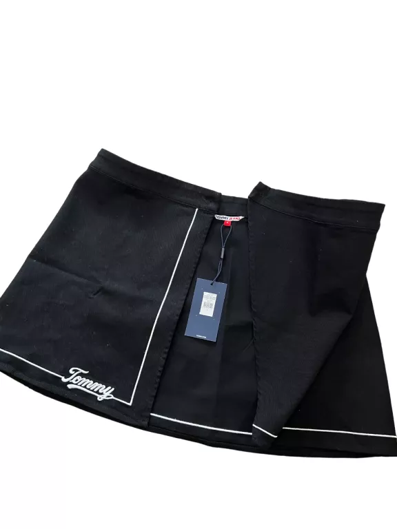 TOMMY JEANS SPÓDNICA MINI BASEBALL WRAP DW0DW14978 CZARNA / Z METKĄ