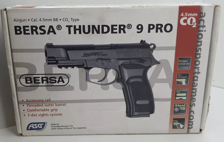 WIATRÓWKA PISTOLET BERSA THUNDER 9 PRO 4,5 MM BB
