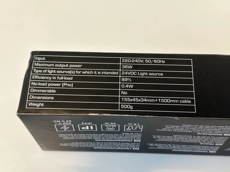 TRANSFORMATOR CONNECTABLE SYSTEM 24 V IP44 PUDEŁKO