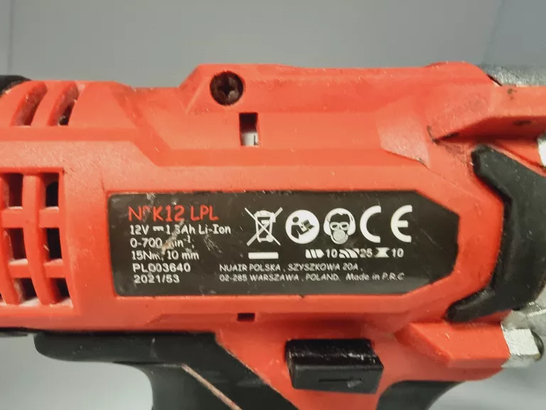 WKRĘTARKA NUTOOL NPK12LPL +AKU 1,3AH + ŁAD